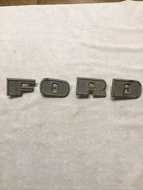 Bacaa-16606-d Ford 1959 Truck Hood Emblem Letters Set Oem Bacaa -16606 A B C D