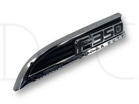 Bc34-25000a73-bb Ford 11-16 F350 F-350 Lariat Lh Left Driver Super Duty Fender Badge Emblem Plate Oem