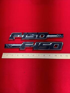Bl3416b115fa Ford 2009-2014 F150 Xlt Fender Emblems Badges Lh Rh Side Emblem Oem One Pair