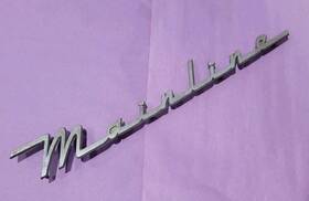 Bm-16098-d Ford Bin2 Used 1952-1953-1954 Mainline Fender Emblem Script #