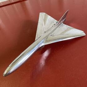 Bm-16650-a Ford 1954 Delta Wing Jet Hood Ornament Mascot Original