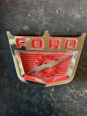 C0tb-16607-a Ford 1960 F100 Oem Hood Ornament Badge Emblem