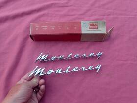 C2mb-54291a36-a Ford 1962 Mercury Monterey Script Emblems Pair Nos