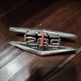 C30z-16228-b Ford Nos 1965 1966 Mustang 1967 1968 Bronco 289 Fender Emblem Badge Small Scratch Btm