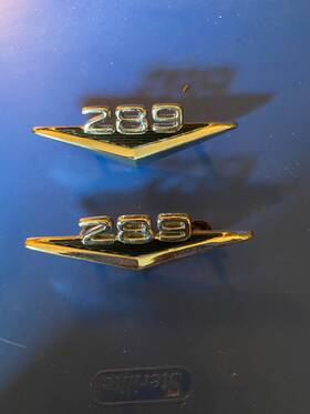 C3ob16c144a Ford Mustang Falcon Bronco 289 Engine Fender Badge Emblems 2pc