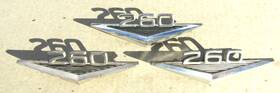 C40b160144-b Ford Lot Of 3 V8 260 Emblem Badges
