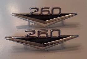 C40b16c144b Ford V260 Front Fender Emblem Pair