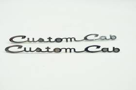 C4tb-9125662-a Ford Two Original Vintage Custom Cab Door Emblems Fomoco