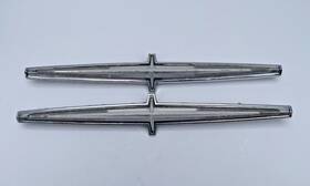 C5ab-63290c82-a Ford 1965 Galaxie 500 Ltd Fastback Convertible Quarter Panel Trim Emblem Pair