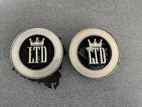 C5ab-6350270-a Ford 1965 Galaxie 500 Ltd Roof Side Sail Panel Emblem Pair Oem 65