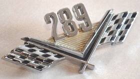 C5oz-16228-a Ford 1965-1966 Fairlane 289 Front Fender Flag Emblem Badge Trim 1966 Falcon Oem