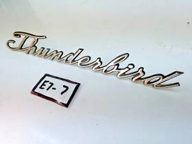 C5sb-63291a36-a Ford Oem 1965 1966 1967 Thunderbird Rear Quarter Panel Script Metal Emblem E7-7
