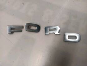 C5tb-8a242-a Ford C5tb-8a242-a/b/c/d 1965 1966 F100 F150 F200 F250 F300 F350 Truck Hood Chrome Letters Oem 65 66
