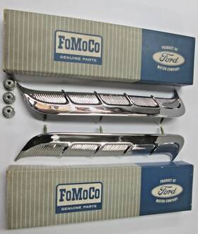 C5zz-65290a76-a Ford Nos 65 Mustang Hardtop Convertible Quarter Ornaments Pair