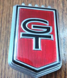 C60b-63290c98 Ford Vintage 1965 Mustang Gt Emblem Original 1of5