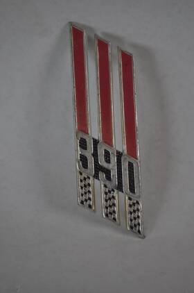 C6ab-16243 Ford C6ab-15243 1966-67 Galaxie 390 Front Fender Emblem Badge Aluminum