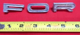 C6ab-16606-1 Ford Vintage Original 3 Pc Letters Metal Trunk Hood Fender Emblem Badge Trim