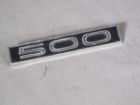 C6ab-5429008-a Ford 66 Galaxie Oem 500 Black Emblem Badge