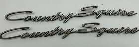 C6ab-71291a36-b Ford C6az-7125622-b Used 1966 1967 Country Squire Quarter Panel Emblems X2