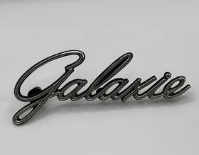 C8ab-5156-a Ford 1968 Galaxie Script Emblem Oem Chrome Badge Original Vintage