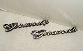 C9zb-6550398 Ford Mustang Grande Scripts Emblems 69 70 Oem Exterior Roof Trim
