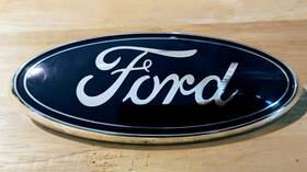 Cj154-402a16-ba Ford 2017-20 Fiesta Rear Gate Lid Emblem Badge Symbol 5.5 Inch Adhesive Supplied