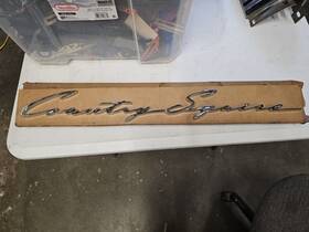 Coab-7142495-a Ford 196o Country Squire Nos Chrome Tailgate Nameplate