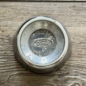 Ct3a-13a800 Ford Ct3a13a800 Vintage Chrome Horn Button Cover Read
