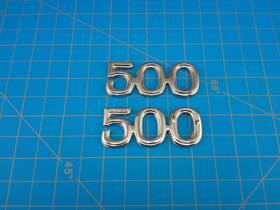 D0ab-62291c00-a Ford Galaxie 500 Chrome Emblem Badge Set Oem Pair Genuine