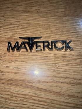 D0dz-6242528-a Ford Original 1979-77 Maverick Emblem Name Badge Logo Oem Vintage