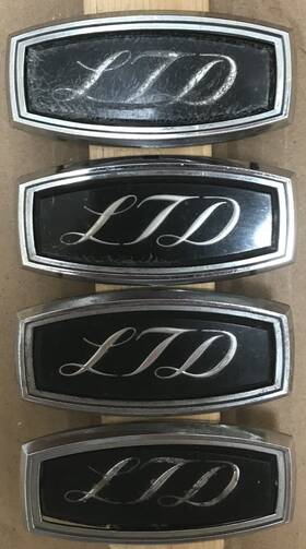 D1ab-65517a56 Ford Dons Blow Out Sale 4 1971 1972 Ltd Script Nameplate Emblems