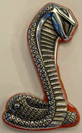 D1oz-6340316-a Ford Genuine Oem 1971 Torino Cobra Snake Grille Emblem Ornament