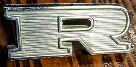 D20b-9740282-ca Ford 72 73 74 75 76 77 78 79 Ranchero Chrome Inch R Hood Fender Emblem Badge Trim
