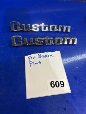 D6tz-9925622a Ford 1973-79 F100 Emblems Bedside Custom F150 F250 F350 Styleside Pickup