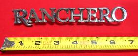 D7ob-16 Ford Vintage Original Ranchero Metal Fender Emblem Badge Trim