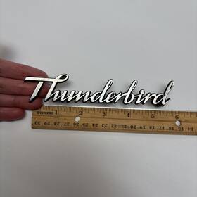 D7sb-138124-aa Ford 1977 1978 1979 Thunderbird Oem Headlamp Door Emblem Ornament Script