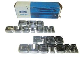 D7tz-16720-m Ford Nos 77 79 Truck F150 Custom Name Plate Emblems