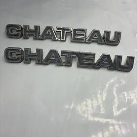 D7ub-16291b62-ba Ford 1975-1979 Econoline Chateau Van Fender Emblem Badge Set 2 Oem Original