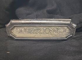 Doob-6543516 Ford 1972 1973 1974 Gran Torino Chrome Fender Emblem Logo Badge Oem Vintage