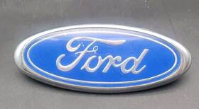 E27b-8c020-aa Ford Vintage Oval Emblem Logo Oem #e27b-8c020-aa Chrome Used