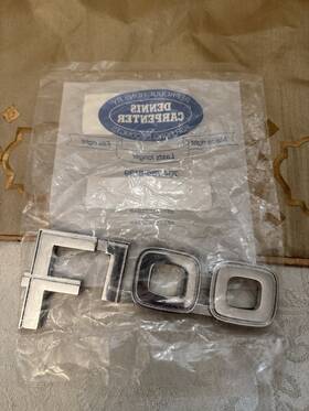 E2tz-16720-b Ford 1982 1984 F-100 Front Fender Emblem Set Original Tooling Dennis Carpe