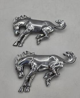 E37b-116c-144 Ford Oem Vintage Bronco Bucking Horse Emblems