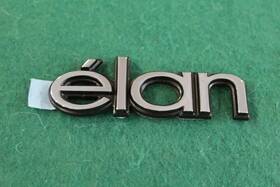 E3sz-6342528-a Ford 1985 Thunderbird Elan Plastic Stick On Trunk Emblem Great Shape