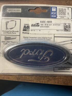 E3zz-8223 Ford 1983-86 And 87-93 Gt Grille Emblem