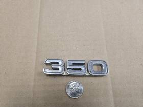 E4ub-35291c00-aa Ford Oem 350 Chrome Vintage Emblem Badge Logo Nameplate Name