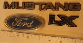 E4zb-6142550-aa Ford E4zb 6142550 1987-1993 Mustang Lx Rear Trunk Emblem Badge Logo Name