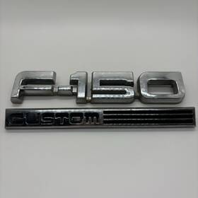 E71b-16b114-ab Ford Oem Custom Truck Fender Emblem/badge Fits 1987-1991 F-150