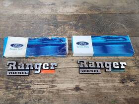 E7tz-16720-g Ford Nos Oem 87-91 Ranger Diesel Front Fender Emblem Plate Pair New
