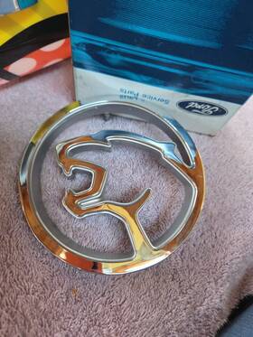E7wy-8213-a Ford Nos 1987 1988 Mercury Cougar Xr7 Grill Emblem Ornament Nib Oem