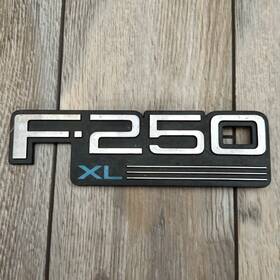 F2tb-i6b114-ja-ga-ea-ha Ford F-250 Xl Blue Fender Panel Emblem Badge Nameplate